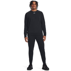 Under Armour Mens Rival Fleece Crew Sweater In Black