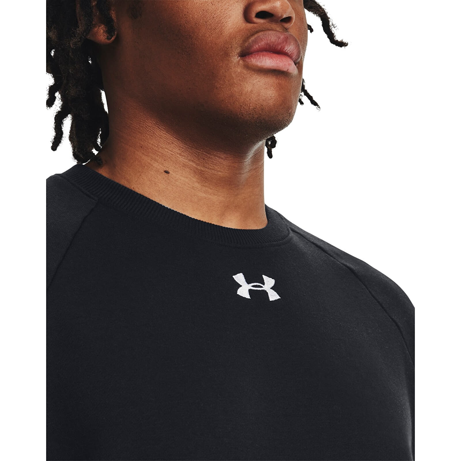 Under Armour Mens Rival Fleece Crew Sweater In Black