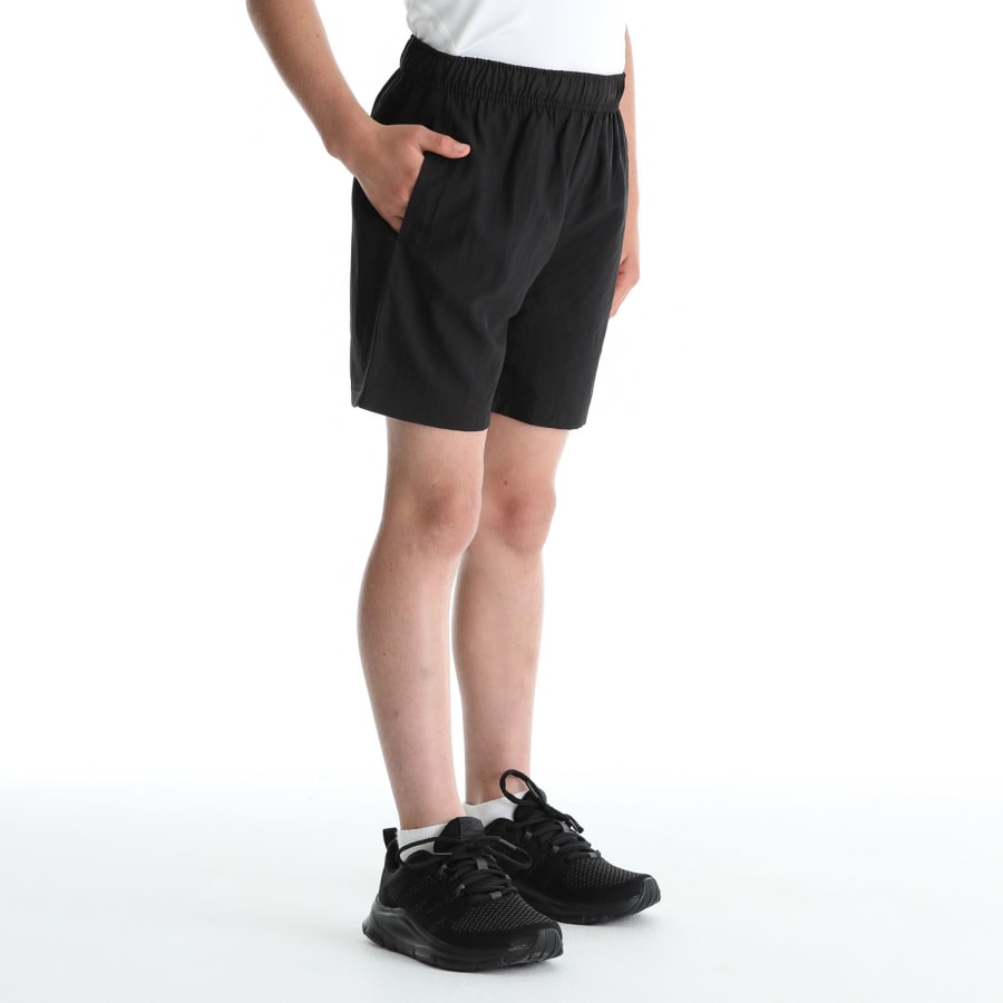 Puma Boys Forever Faster Woven Shorts In Black