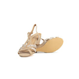 Hush Puppies Ssl01495 Ladies Soft Stella Heels Light Gold