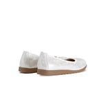 Hush Puppies Ladies Soft Halen Flat Shoes In Pearl