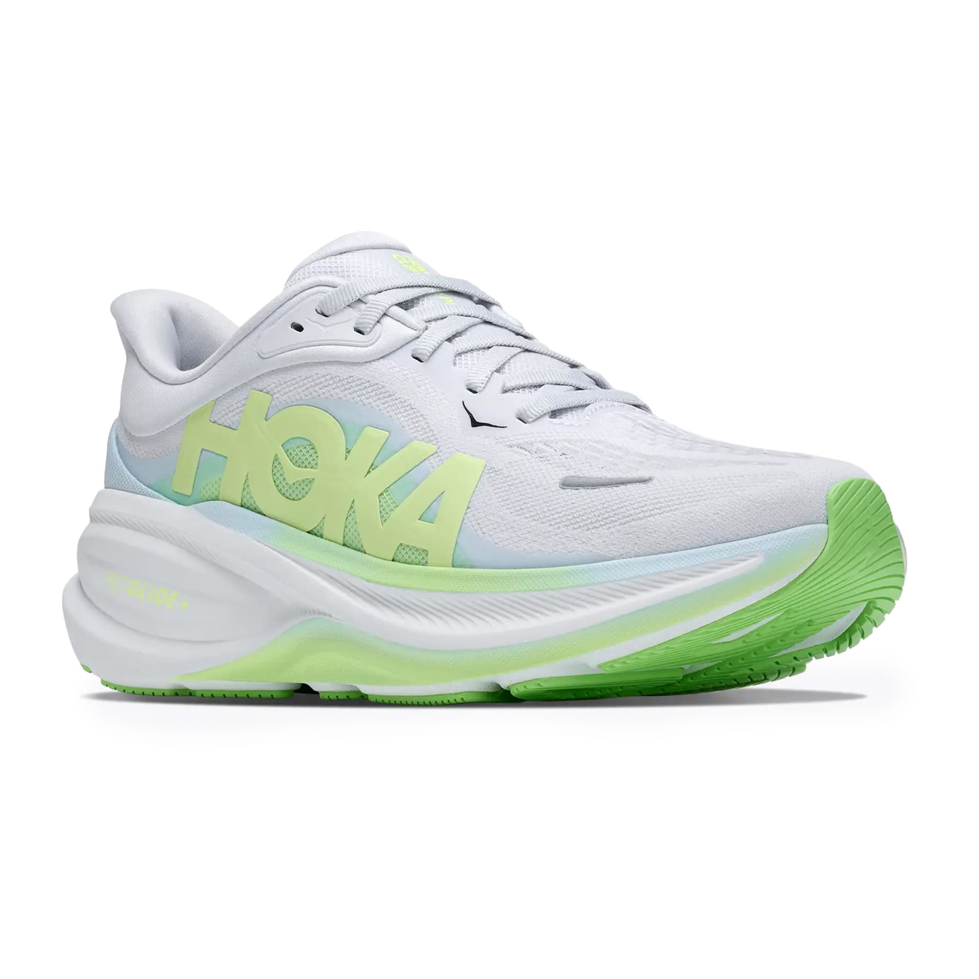 Hoka Womens Clifton Pro Shoes In Cosmic Grey/Neon Yuzu