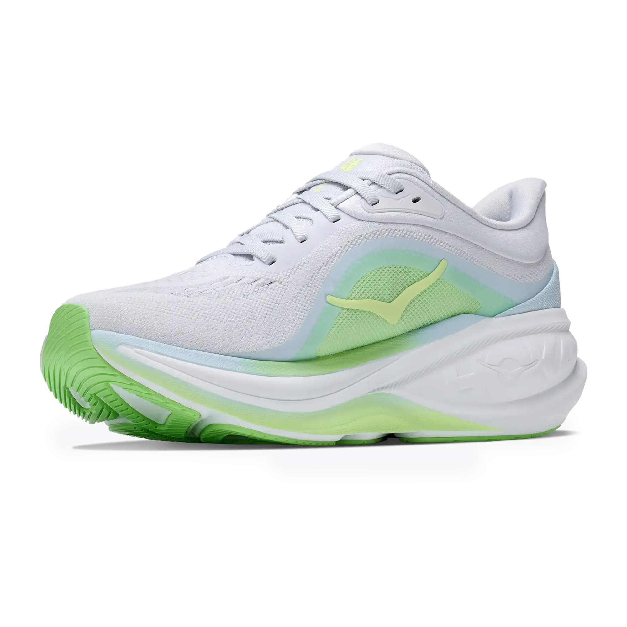 Hoka Womens Clifton Pro Shoes In Cosmic Grey/Neon Yuzu