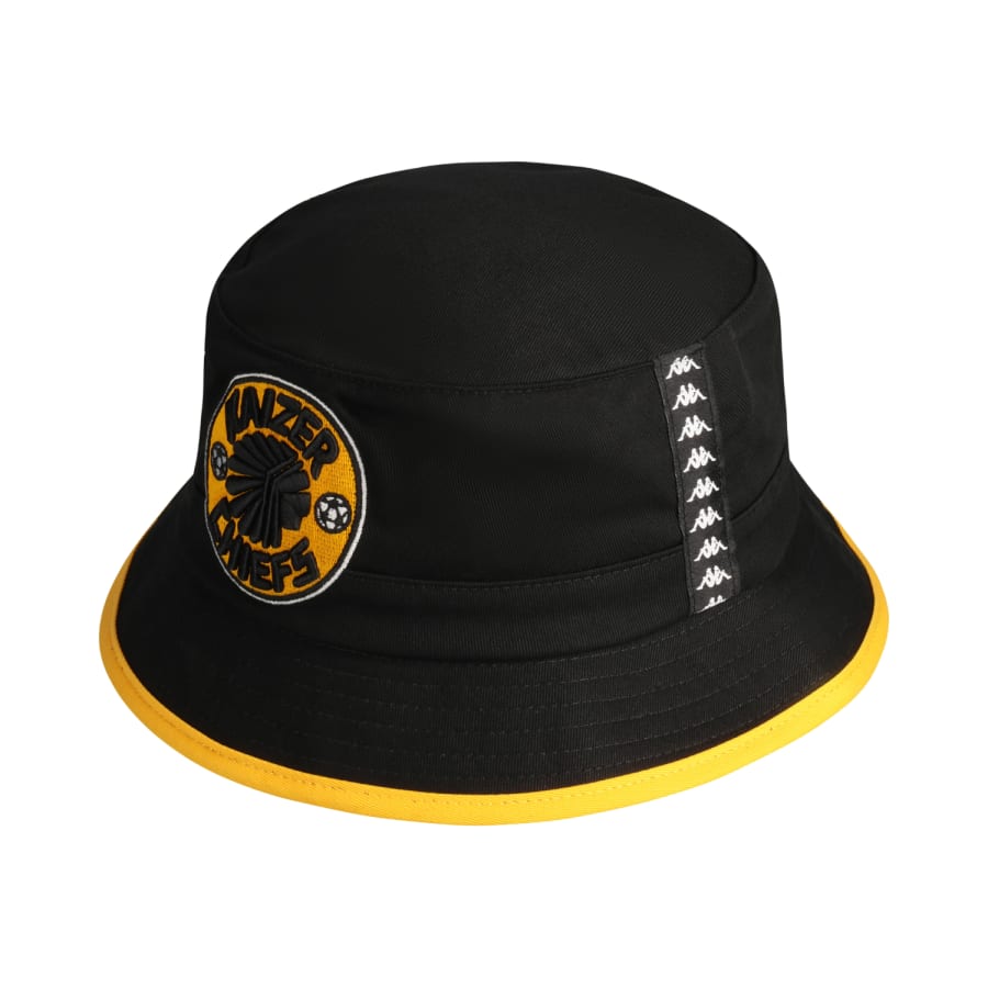 Kappa Kaizer Chiefs Unisex Kash Twill Bucket Hat In Black