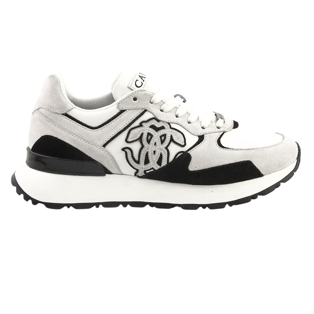 Roberto Cavalli Mens Suede Shoes in Snow