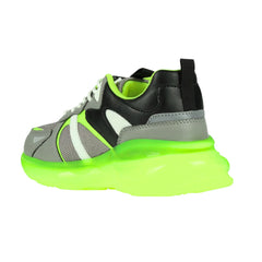 John Galliano Mens Microfibre Sneakers In Light Green