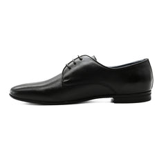 Zerga 3-Lace Leather Shoe  Black