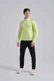 Anta Mens Advanced Running Long Sleeve T-Shirt In Lime Green