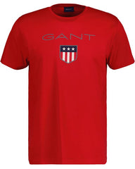 Gant 342125 Mens Shield Ss T-Shirt Red
