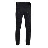 Soviet Mens Slim Leg Fashion Jeans In Black