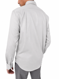 Polo Mens Essential Sateen Long Sleeve Shirt In Grey
