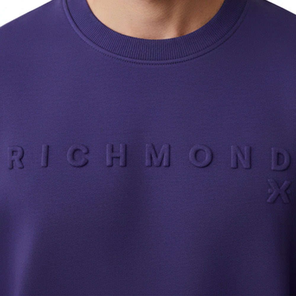 John Richmond Mens Gargan Sweatshirt In Violet