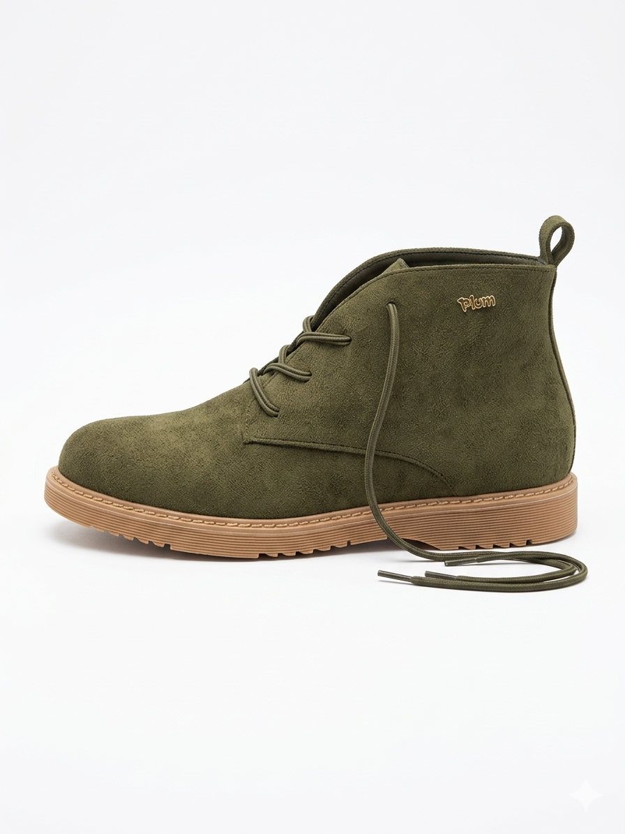 Plum Ladies Elianna Shoes In Olive