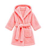 Comet Girls Hoody Gown In Peach