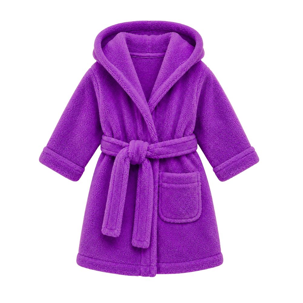 Comet Girls Hoody Gown In Purple