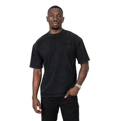 Fade Mens Signature Washed Boxy Fit T-Shirt In Black