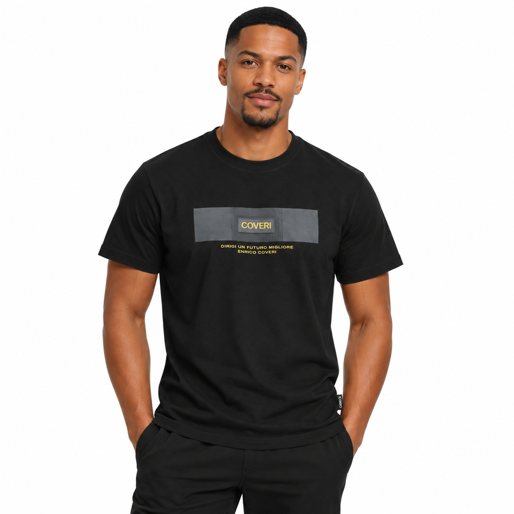 Enrico Coveri Mens 0092 T-Shirt In Black