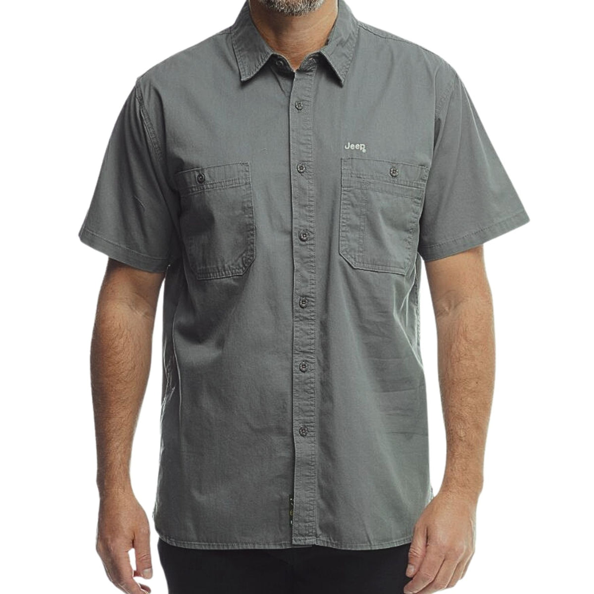 Jeep Mens Willys Workshirt In Charcoal