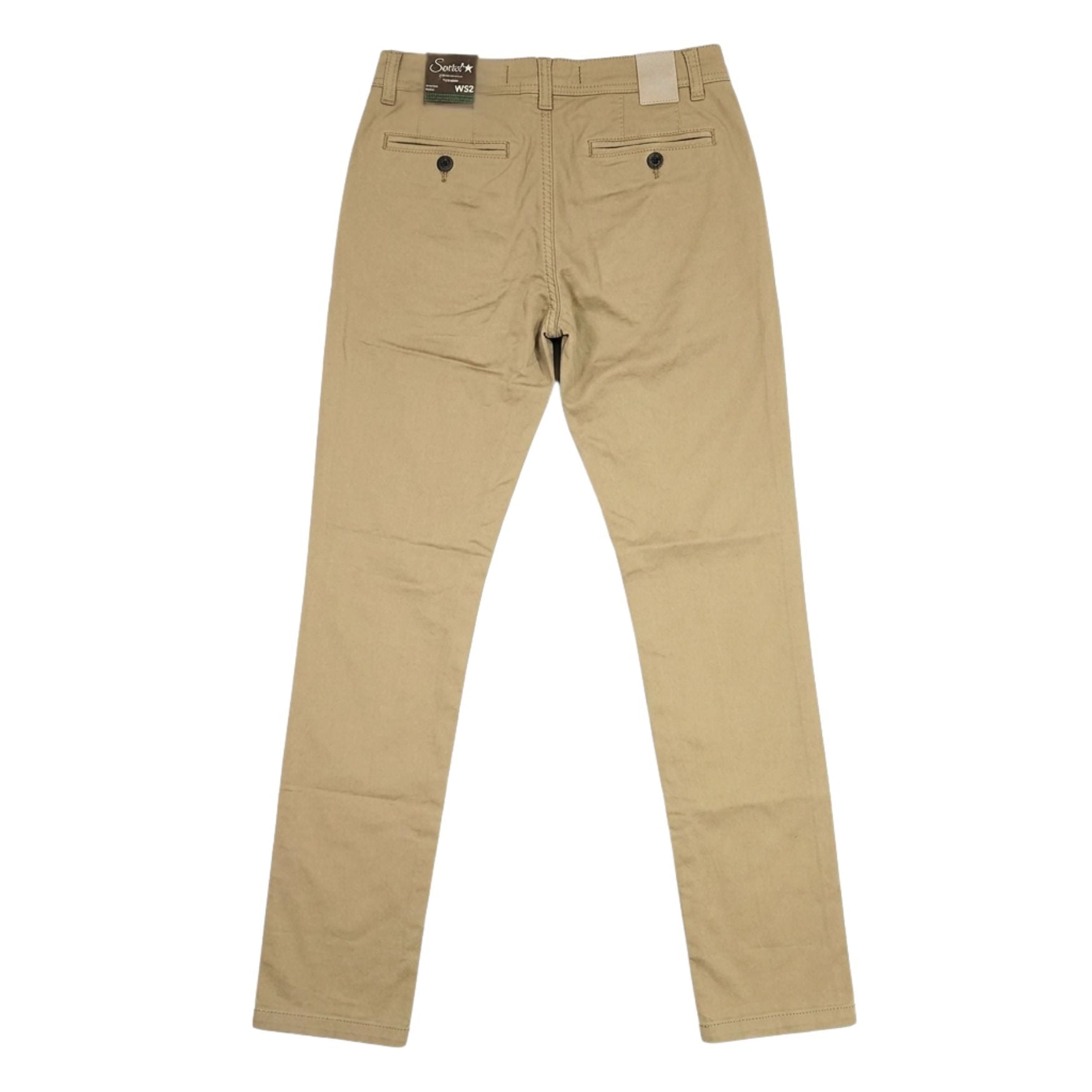 Soviet Mens Maldini Slim Leg Modern Fit Chinos In Khaki