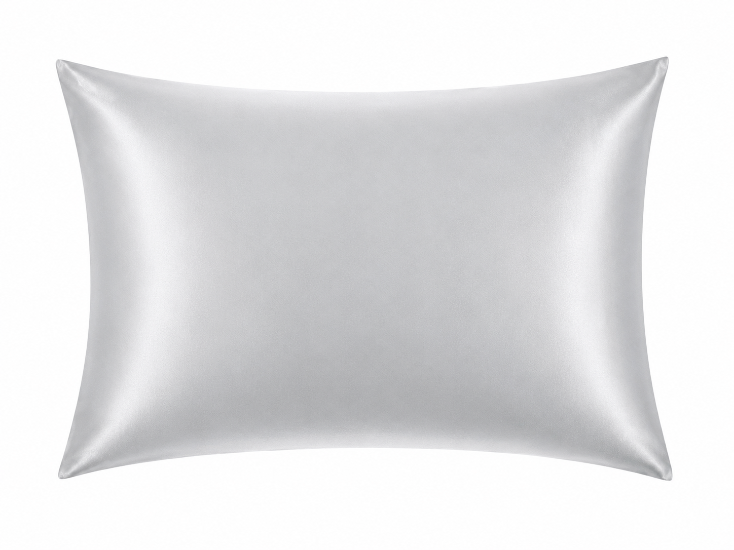 Cotton Co Satin Pillow Case Set In Silver