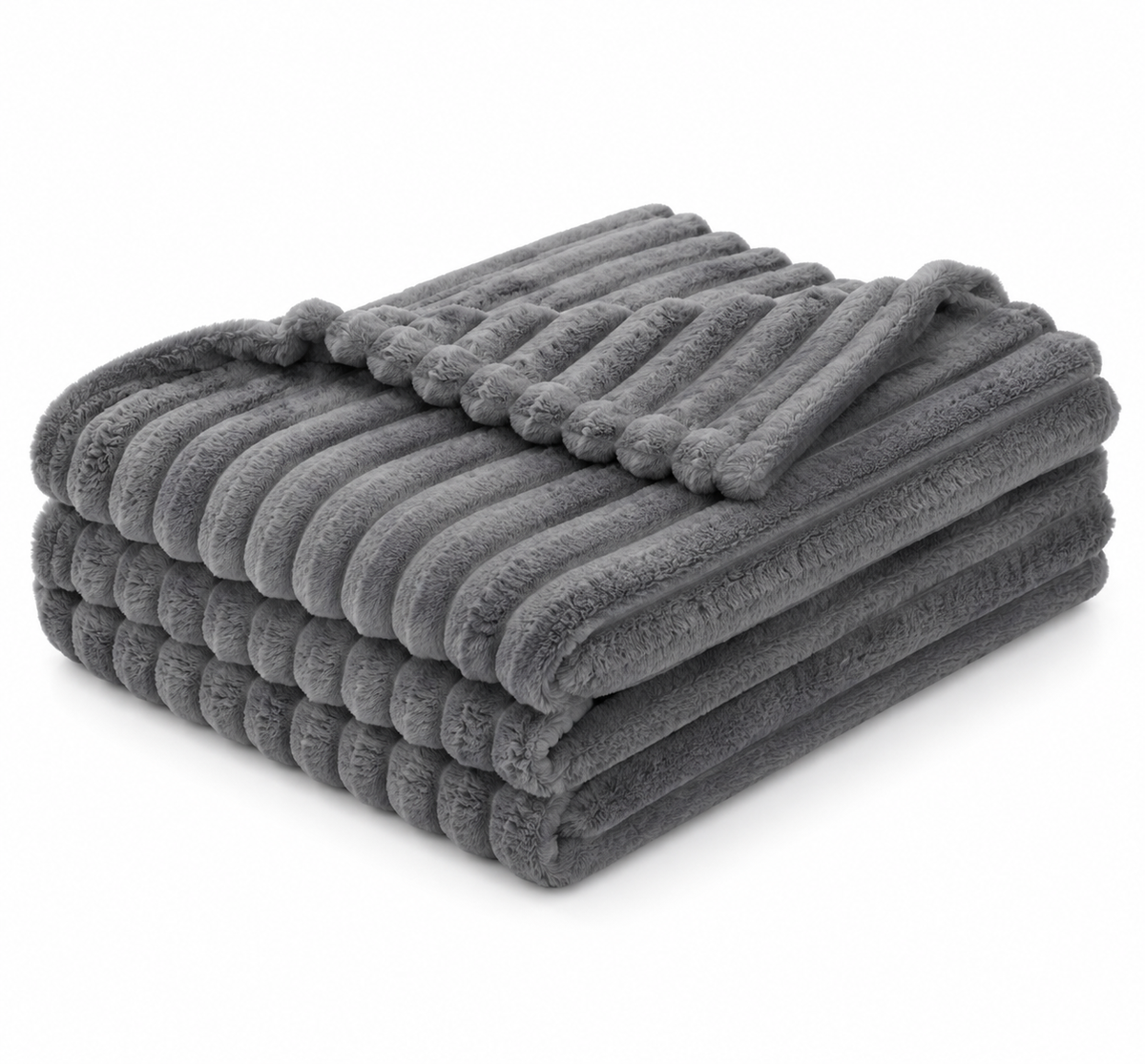 Cotton Co Faux Fur Milan Fleece In Grey
