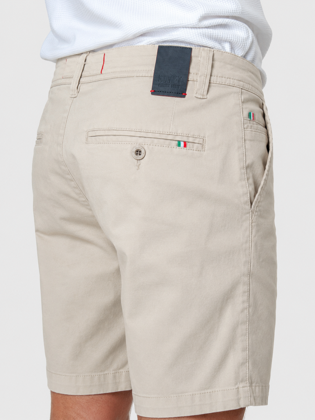 Soviet Mens Femicino Cotton Shorts In Stone