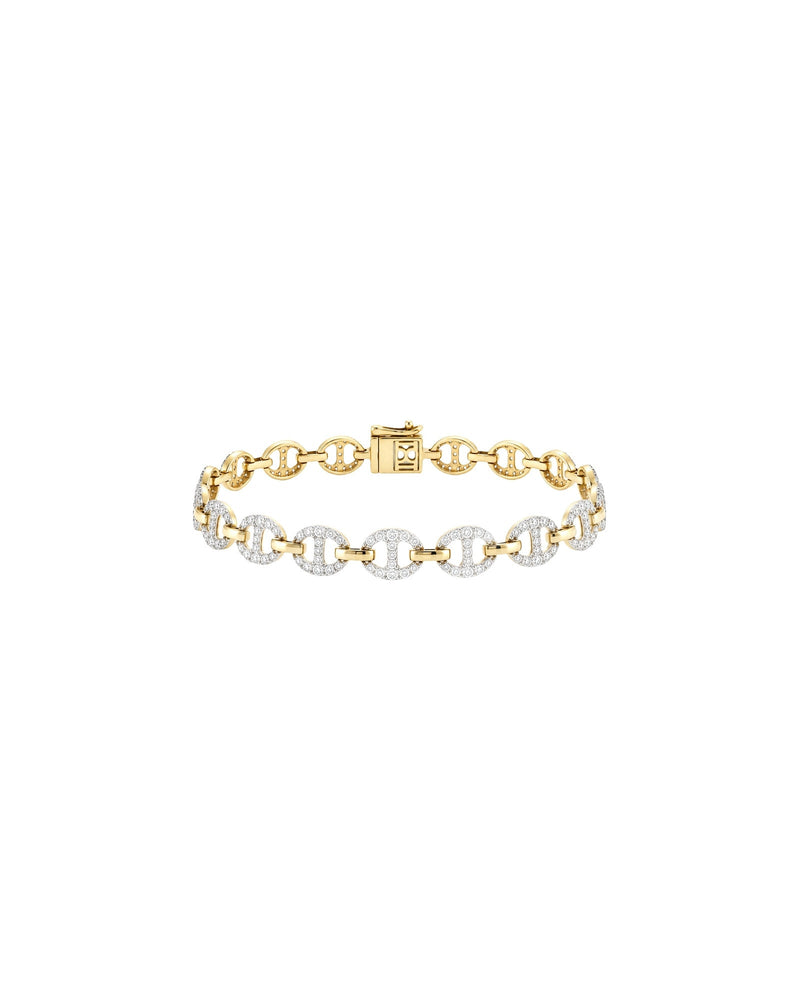 Bond Of Love Full Diamond Link Bracelet