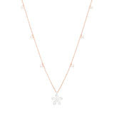 Daisy Diamond Flower Necklace