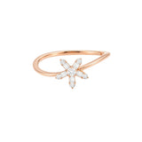 Daisy Diamond Flower Ring