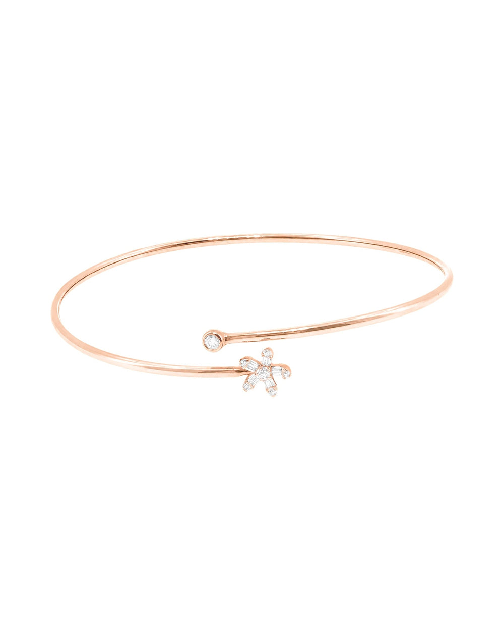 Daisy Diamond Flower Bangle