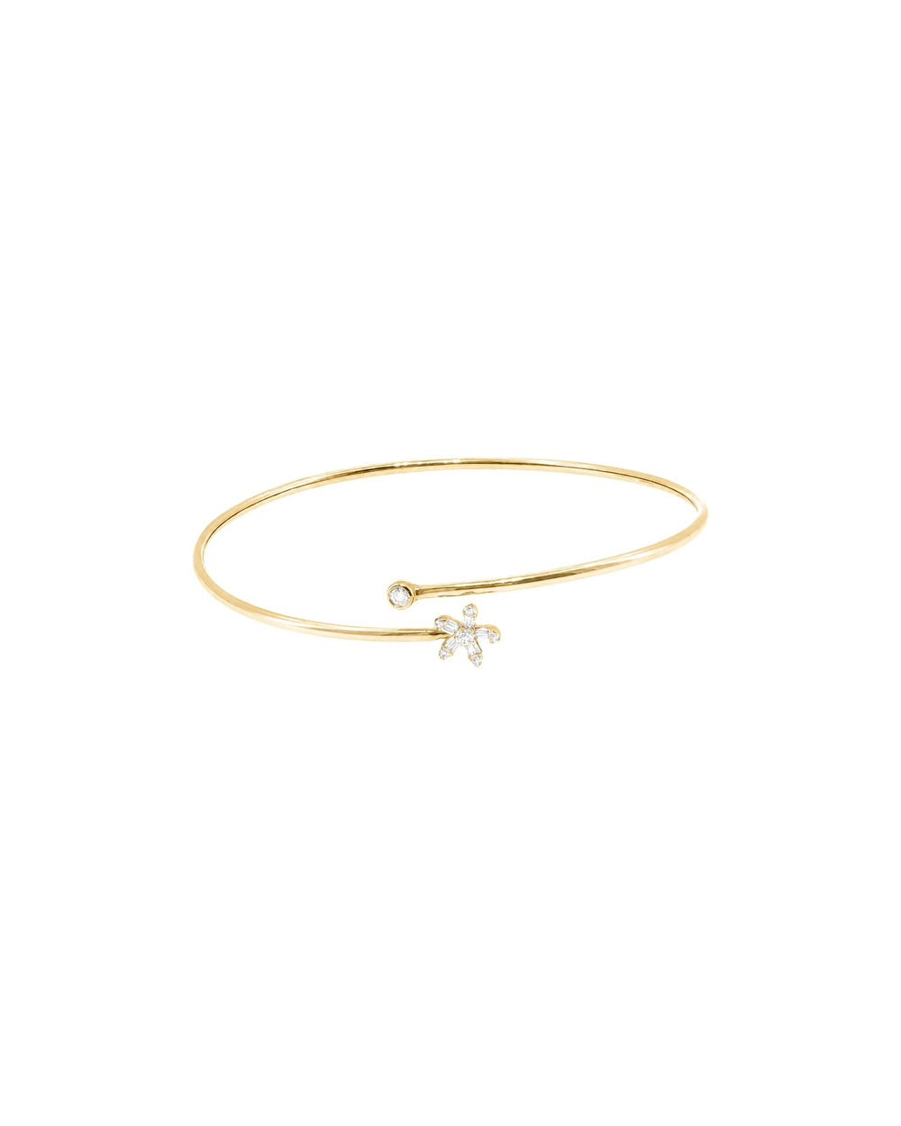 Daisy Diamond Flower Bangle