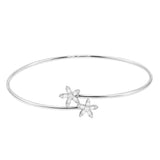Daisy Diamond Double Flower Bangle