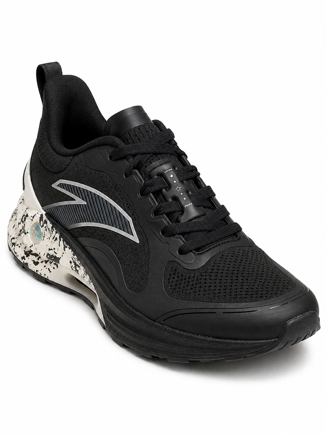 Anta Mens Running Shoes In Black & White