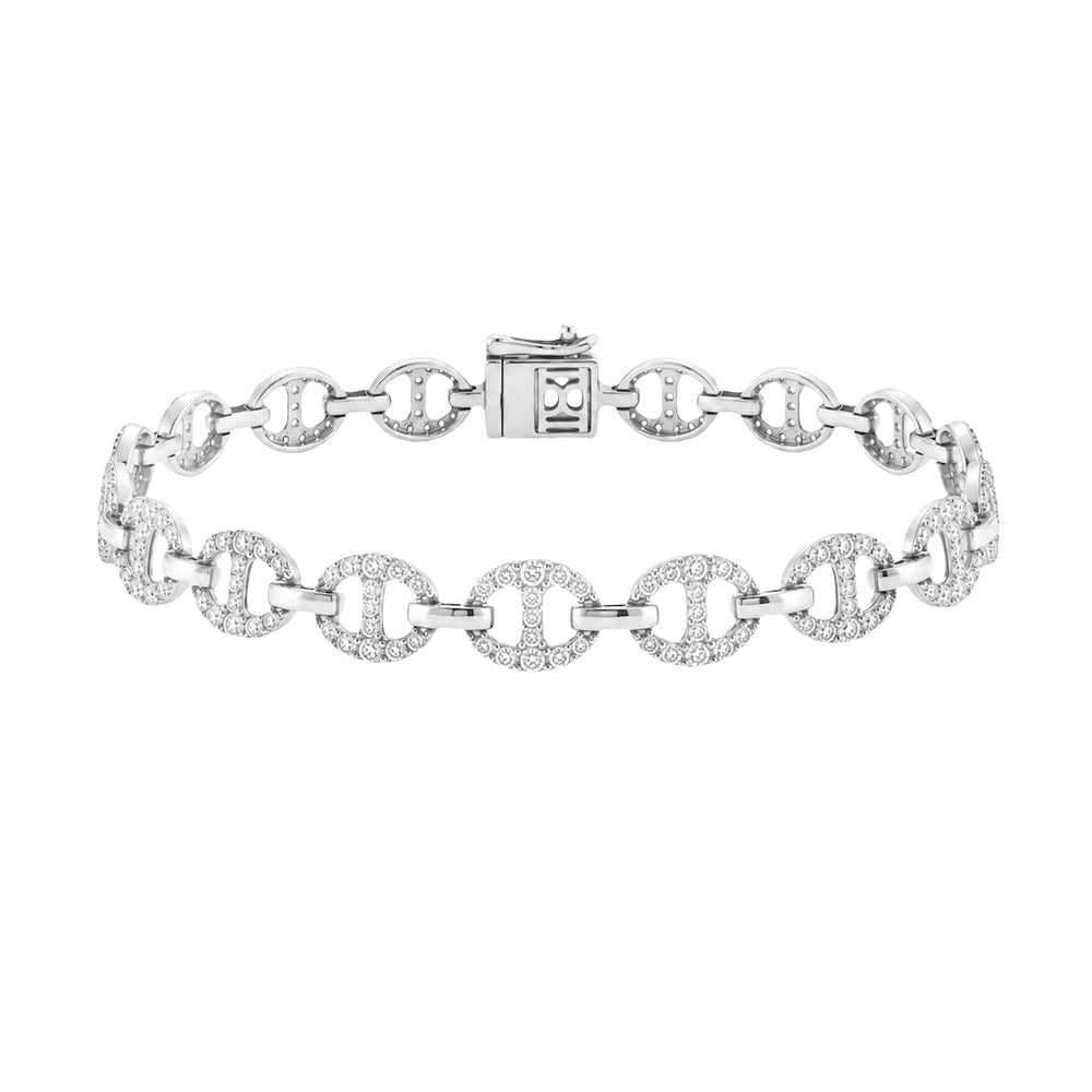 Bond Of Love Full Diamond Link Bracelet