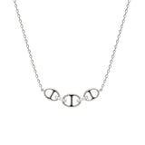 Bond Of Love Diamond Triple Link Necklace