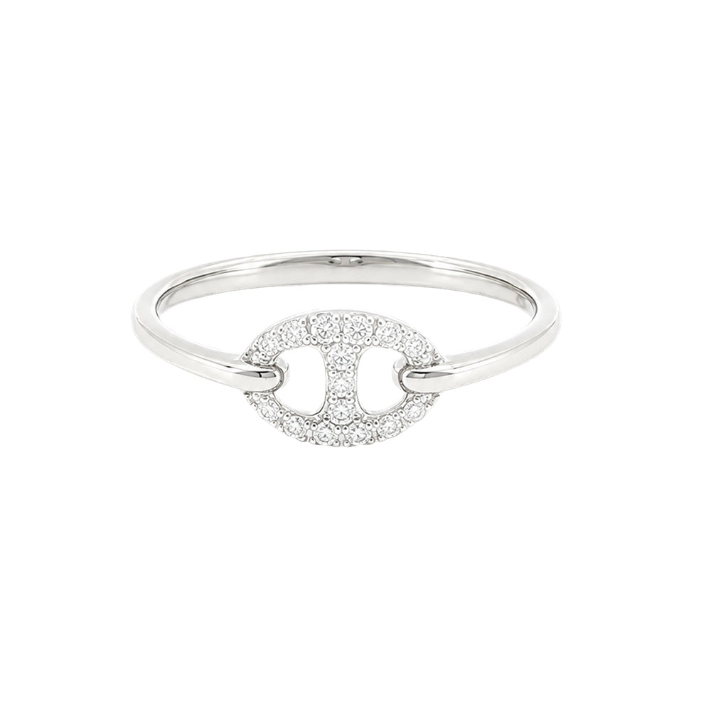 Bond Of Love Full Diamond Link Ring