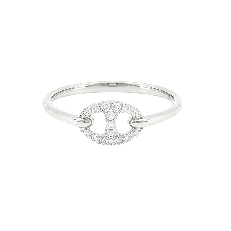 Bond Of Love Full Diamond Link Ring