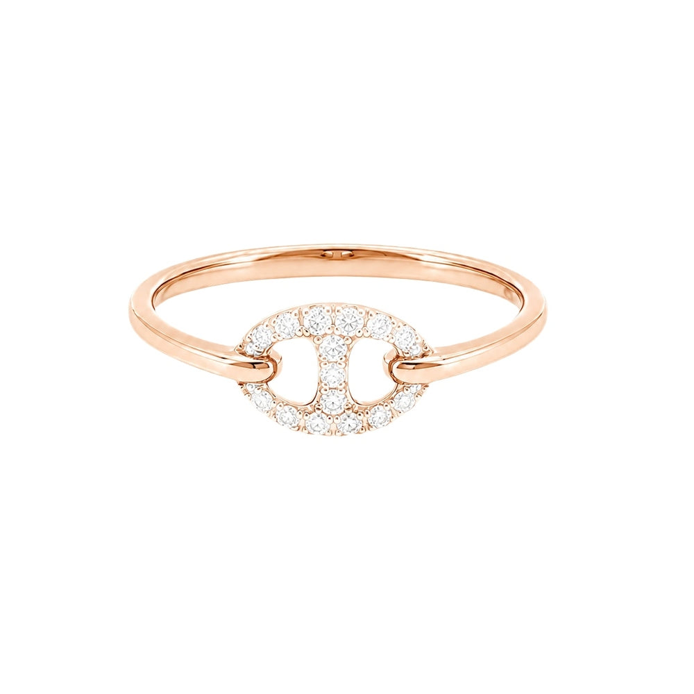 Bond Of Love Full Diamond Link Ring