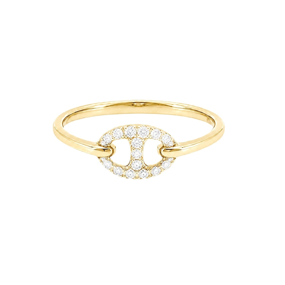 Bond Of Love Full Diamond Link Ring