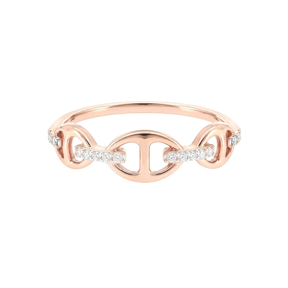 Bond Of Love Diamond Triple Link Ring