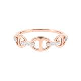 Bond Of Love Diamond Triple Link Ring