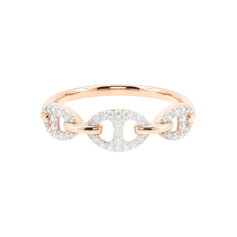 Bond Of Love Full Diamond Triple Link Ring