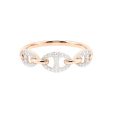 Bond Of Love Full Diamond Triple Link Ring