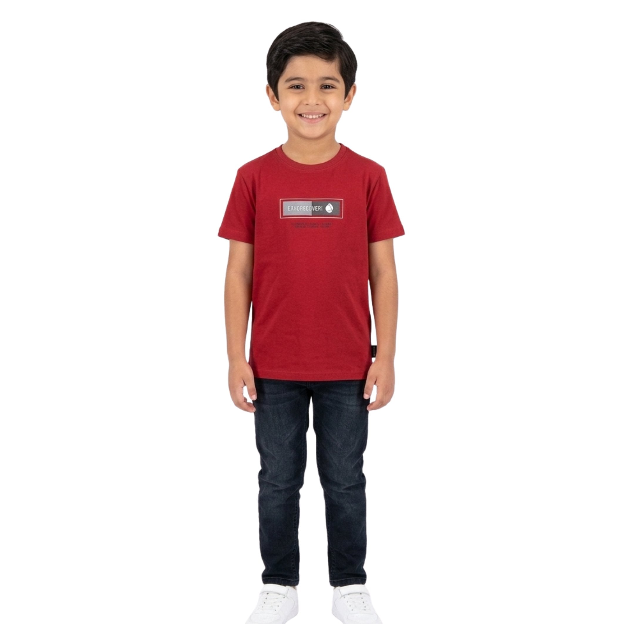 Enrico Coveri Silver Logo T-Shirt In Red