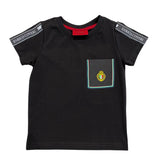 Enrico Coveri Boys Pocket Logo T-Shirt In Black