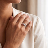 Posy Sapphire & Diamond Flower Circle Ring