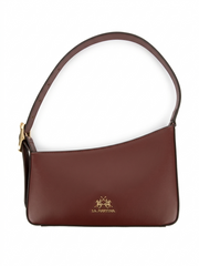 La Martina Heritage Shoulder Bag In Burgundy