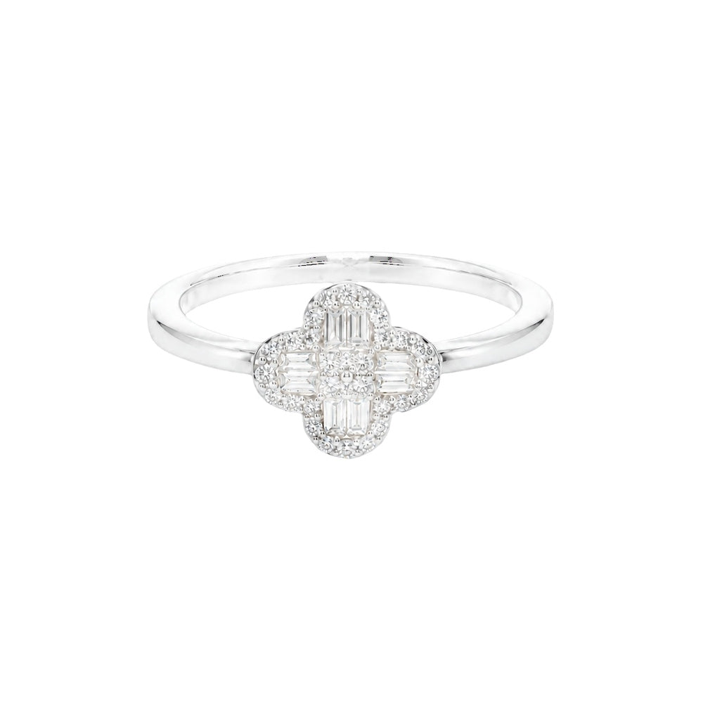 Clover Diamond Ring