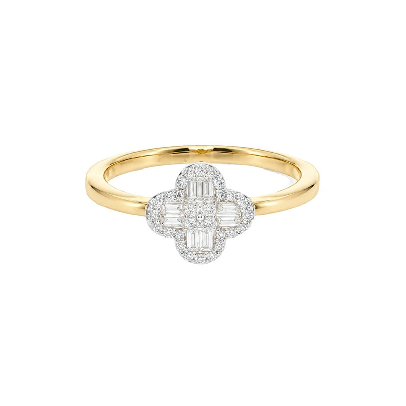Clover Diamond Ring