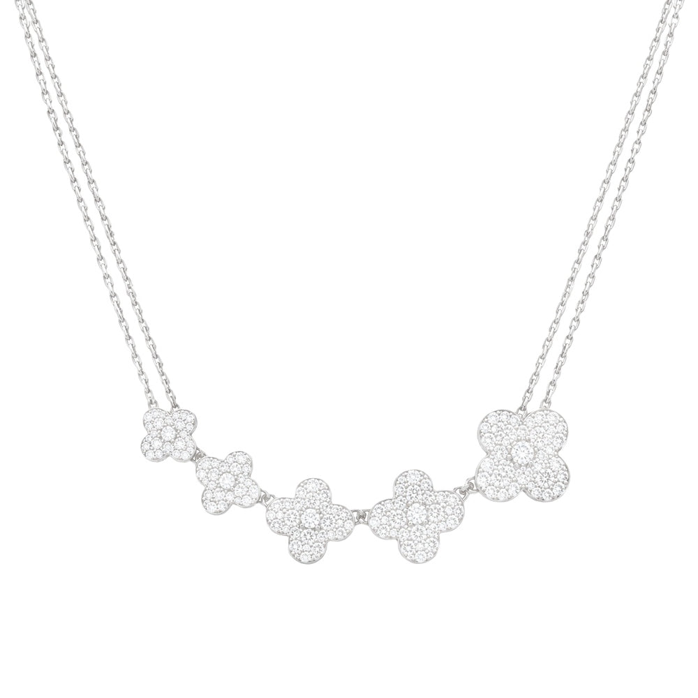 Clover Diamond Graduating Necklace